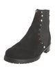 Valentino Rockstud Accents Suede Chelsea Boots