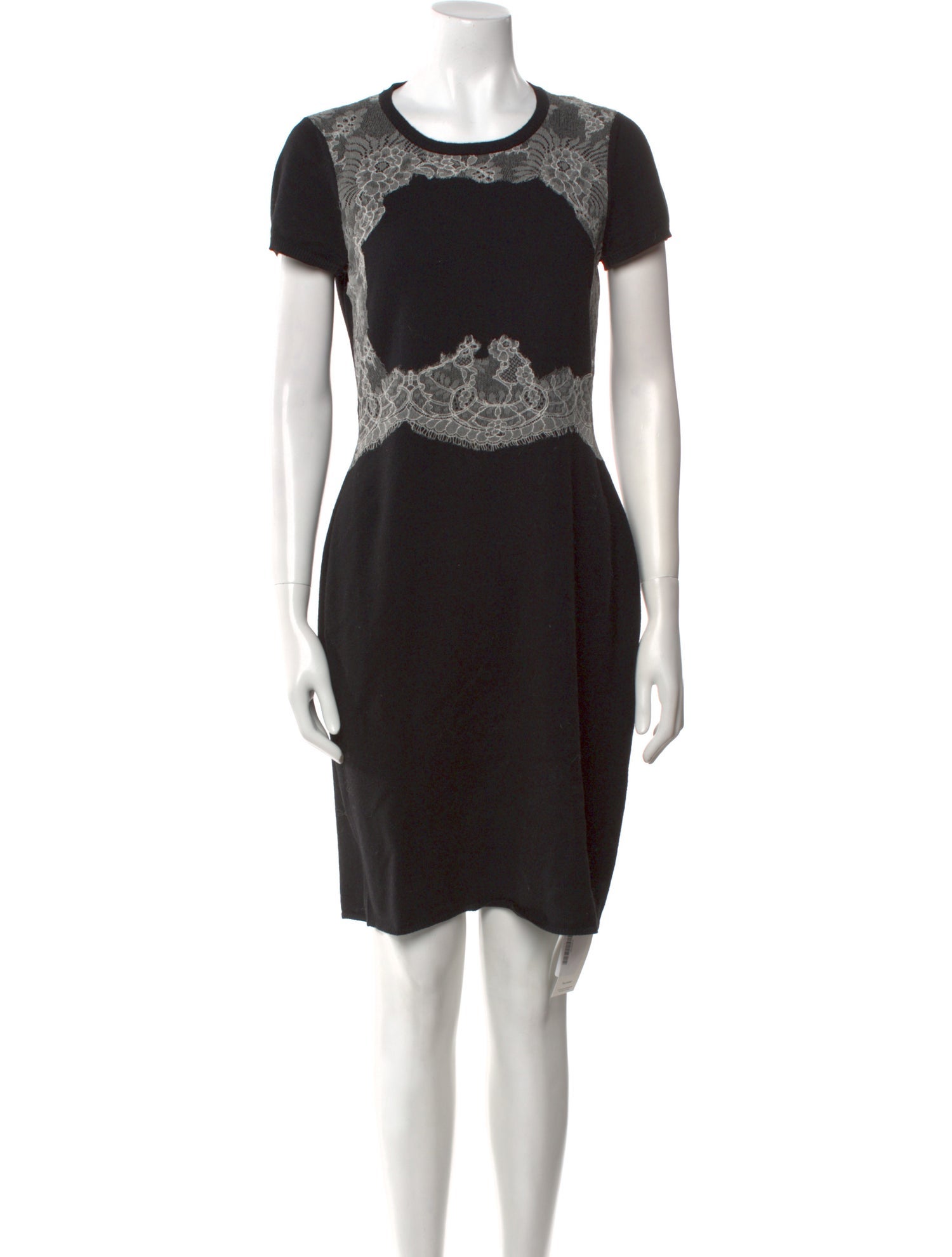 Valentino Lace Pattern Knee-Length Dress