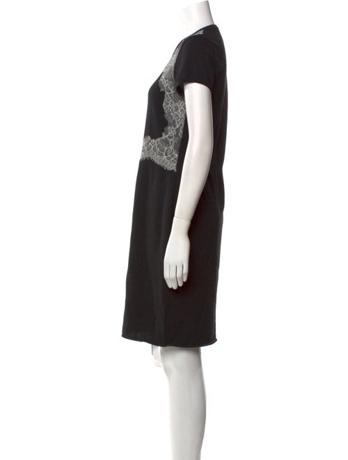 Valentino Lace Pattern Knee-Length Dress