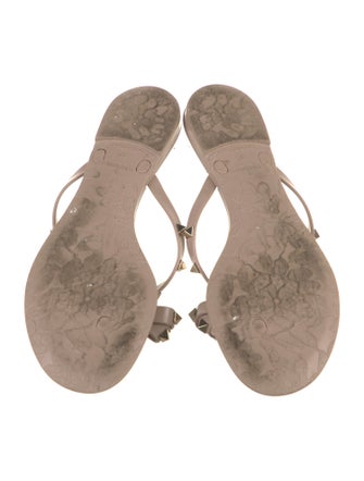 Valentino Rockstud Accents Rubber Slides