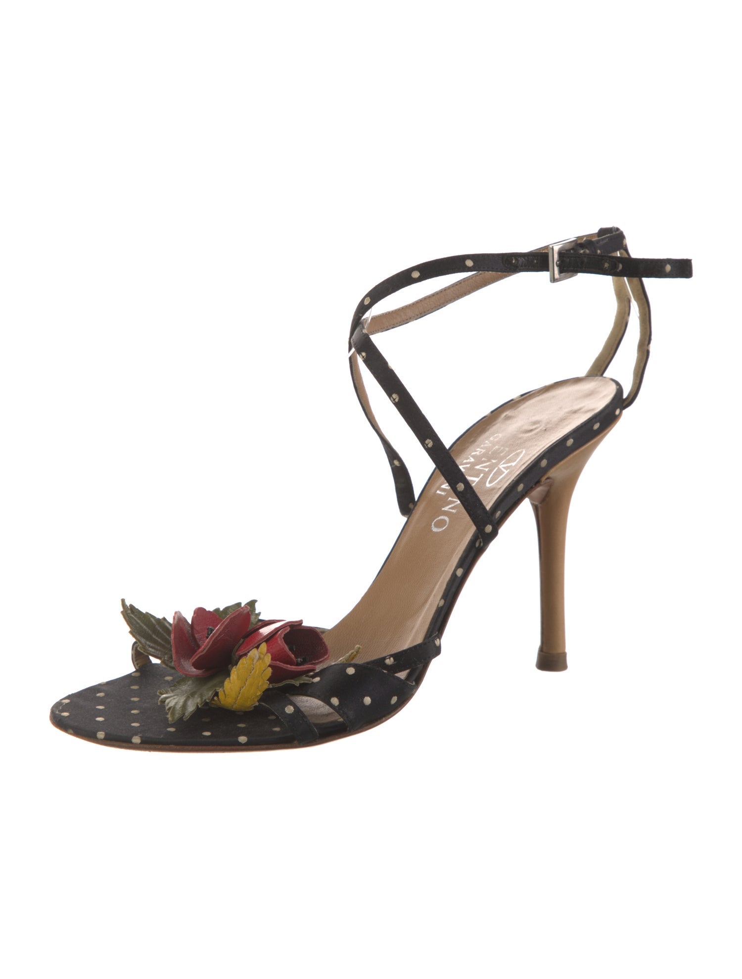 Valentino Vintage Polka Dot Print Sandals