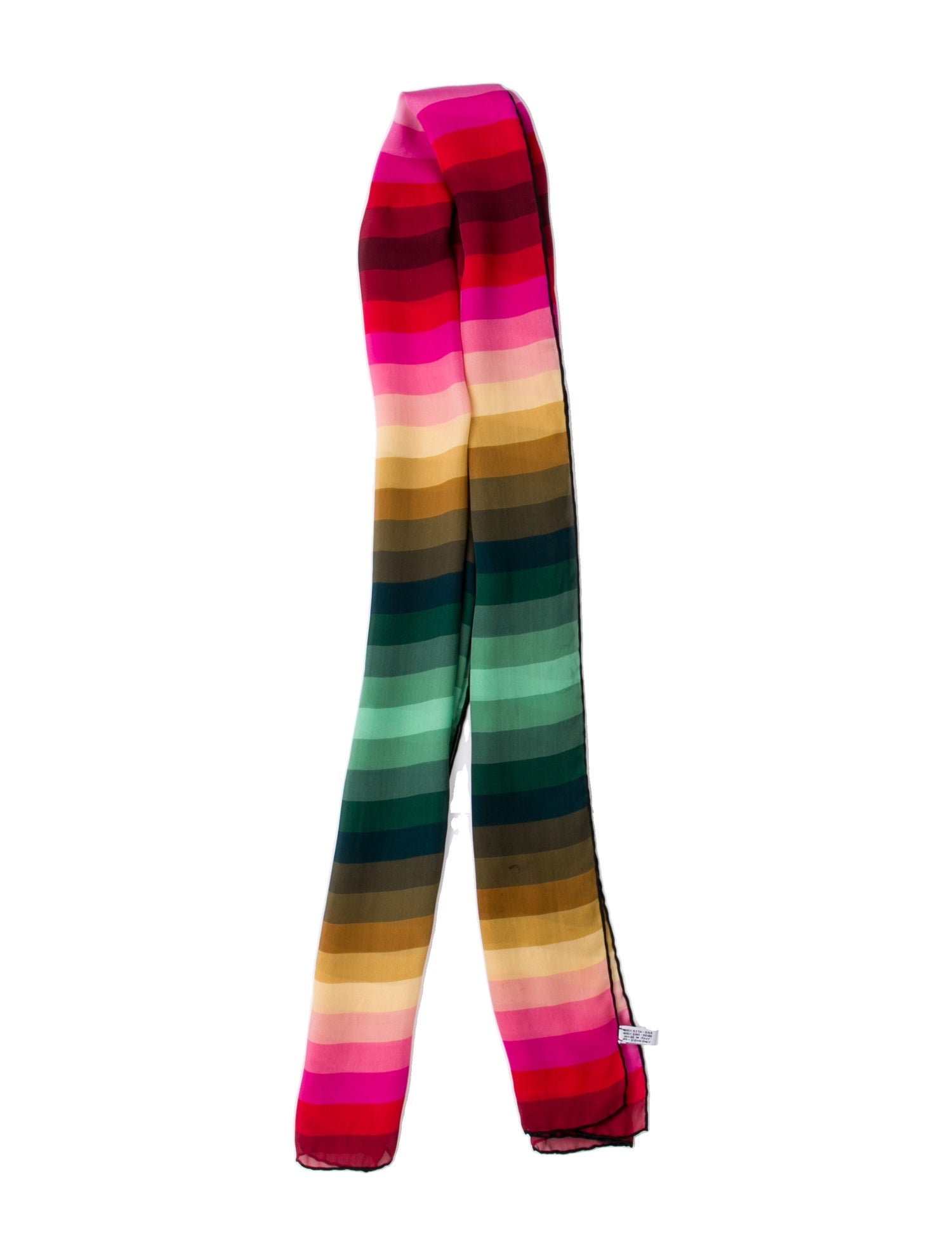 Valentino Checkered Print Silk Scarf