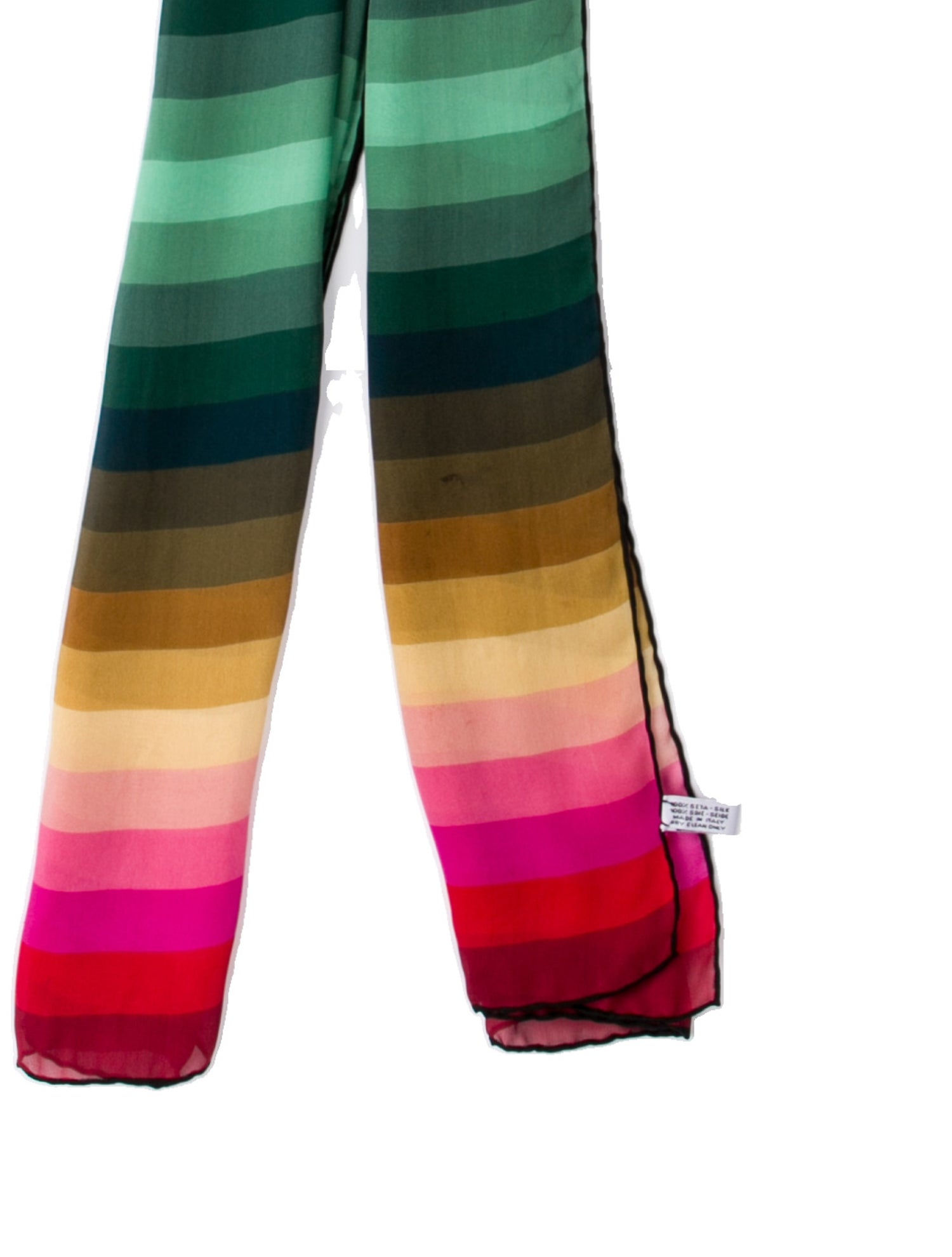 Valentino Checkered Print Silk Scarf