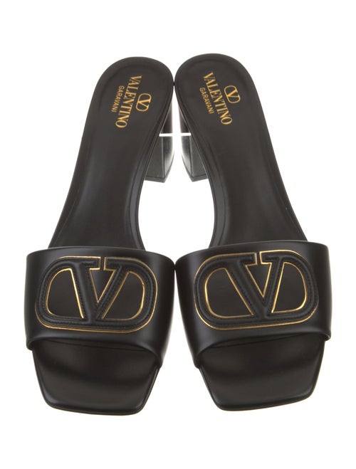 Valentino Leather Slides