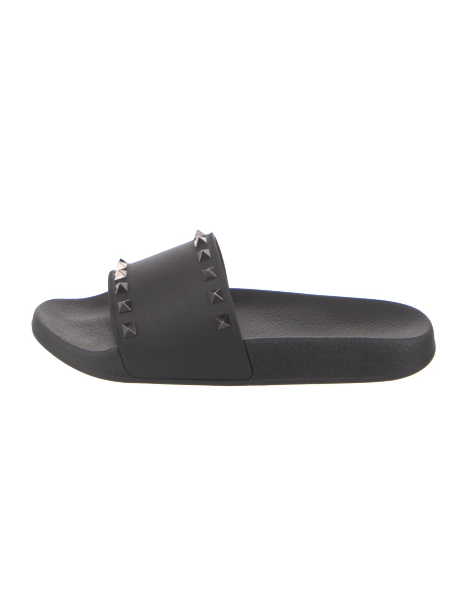 Valentino Rockstud Accents Rubber Slides