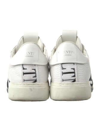 Valentino Leather Colorblock Pattern Sneakers