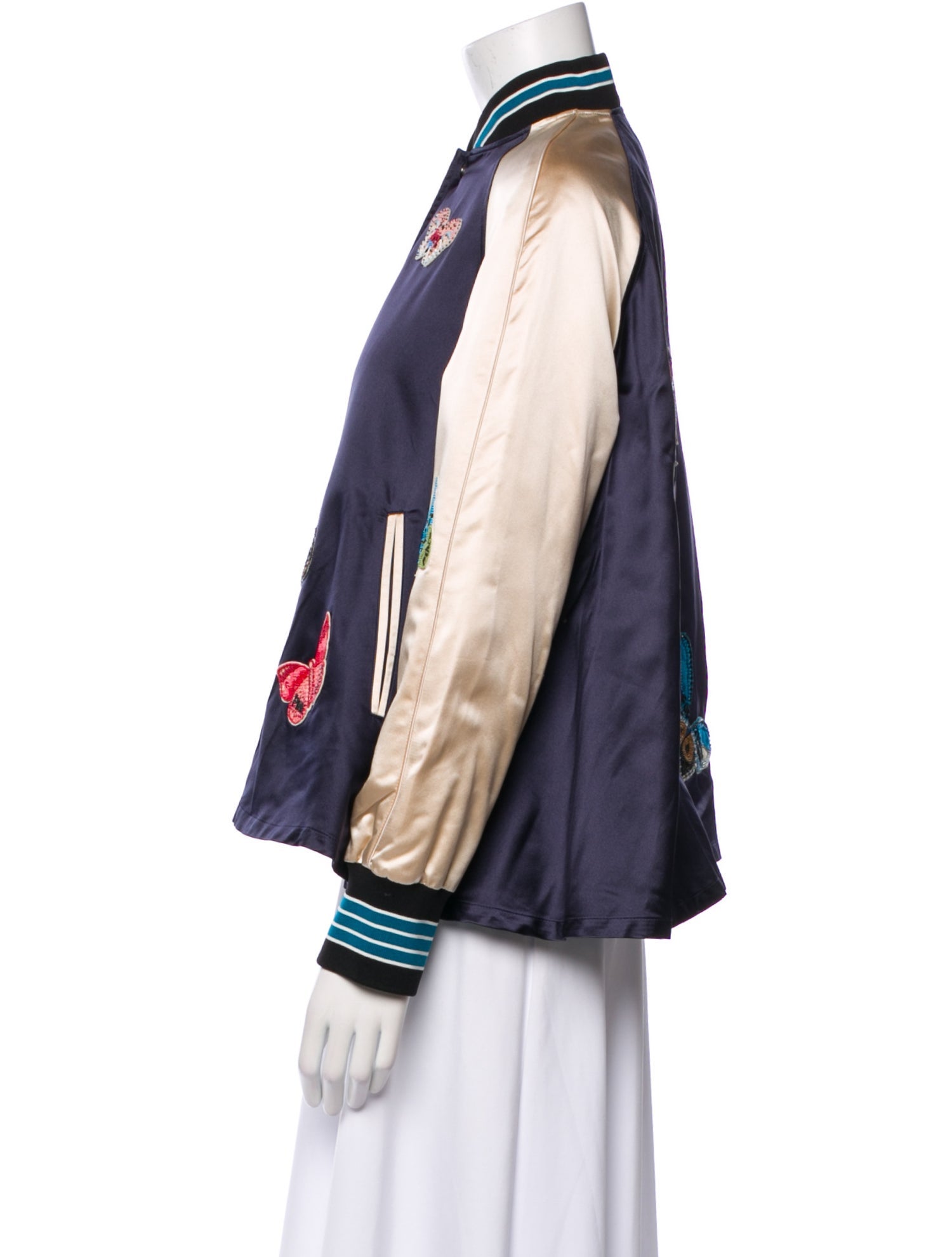 Valentino Silk Printed Bomber Jacket