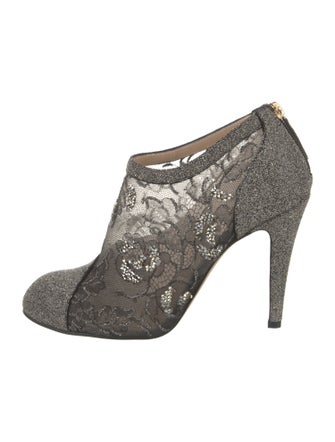 Valentino Lace Printed Pumps