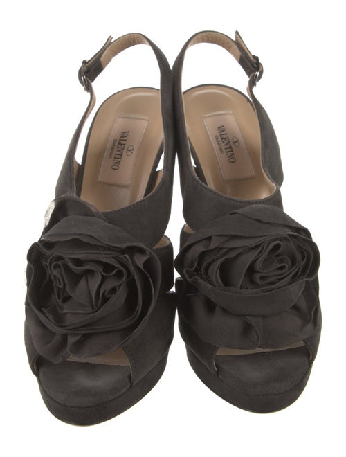 Valentino Suede Slingback Pumps