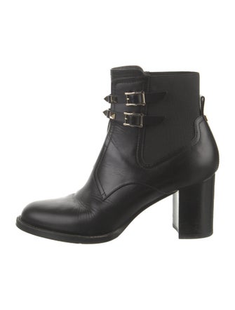 Valentino Rockstud Accents Leather Boots