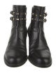 Valentino Rockstud Accents Leather Boots