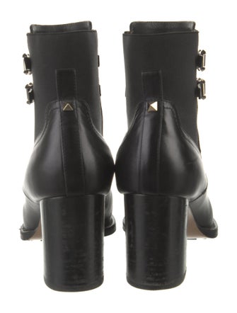 Valentino Rockstud Accents Leather Boots