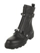 Valentino Rockstud Accents Leather Combat Boots