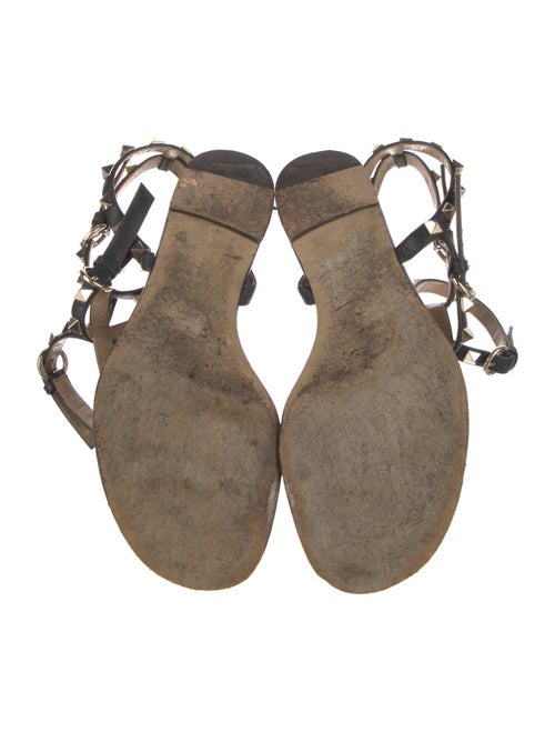 Valentino Leather Studded Accents Gladiator Sandals