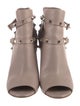 Valentino Rockstud Accents Leather Boots
