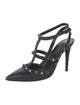 Valentino Rockstud Accents Leather T-Strap Pumps