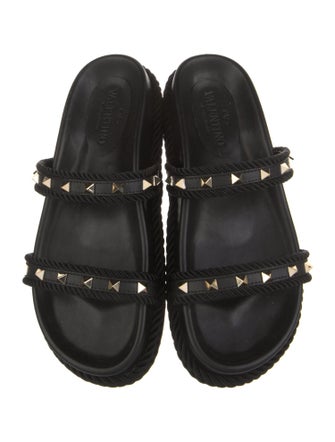 Valentino Leather Slides