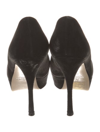 Valentino Rockstud Accents Suede Pumps