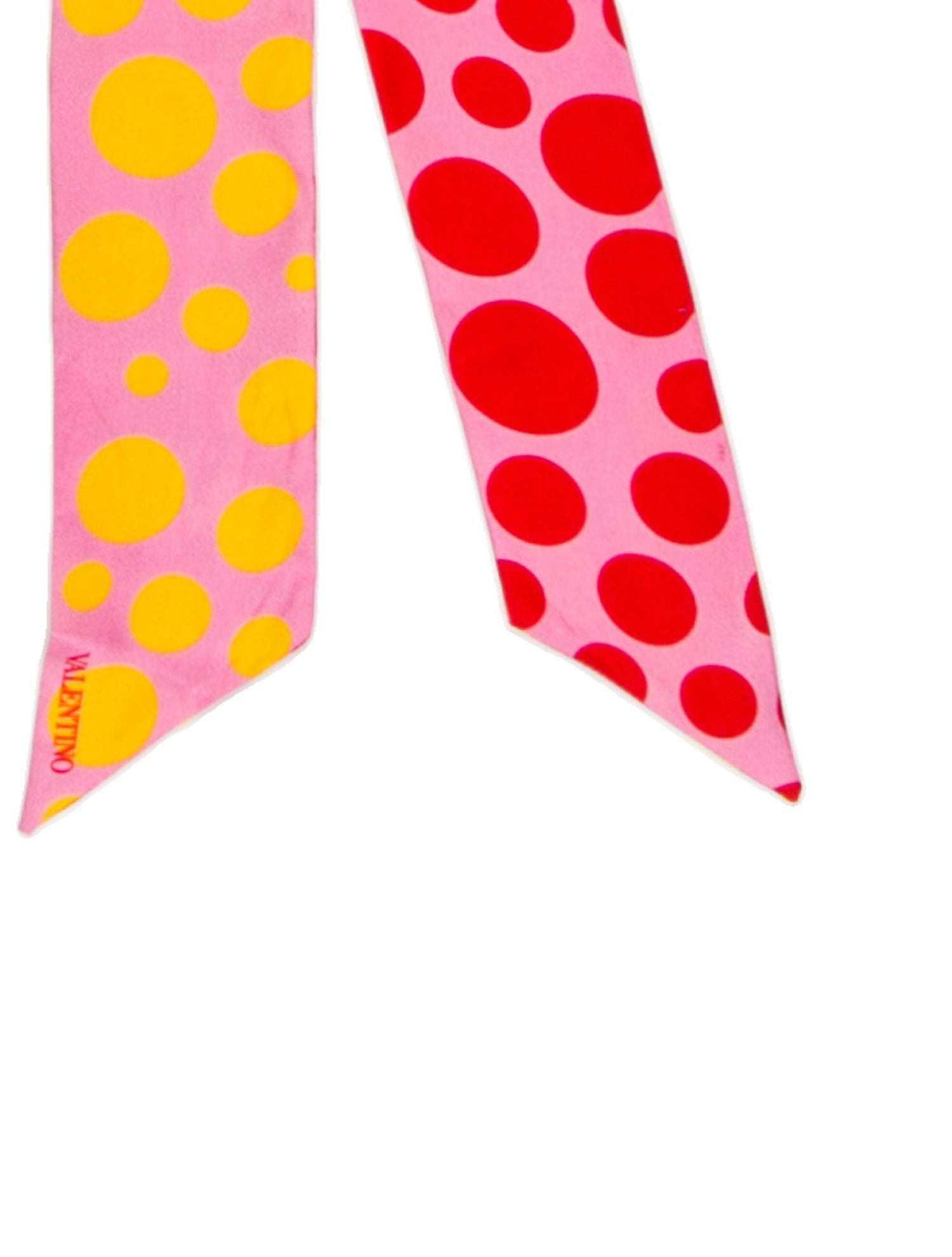 Valentino Silk Polka Dot Print Scarf