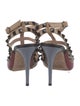 Valentino Rockstud Accents Leather T-Strap Pumps