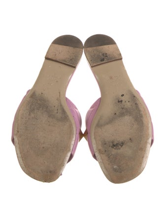 Valentino Rockstud Accents Leather Slides