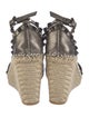 Valentino Rockstud Accents Leather Espadrilles