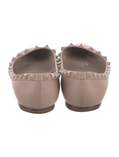 Valentino Rockstud Accents Leather Ballet Flats