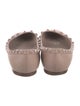 Valentino Rockstud Accents Leather Ballet Flats