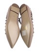 Valentino Rockstud Accents Leather Ballet Flats