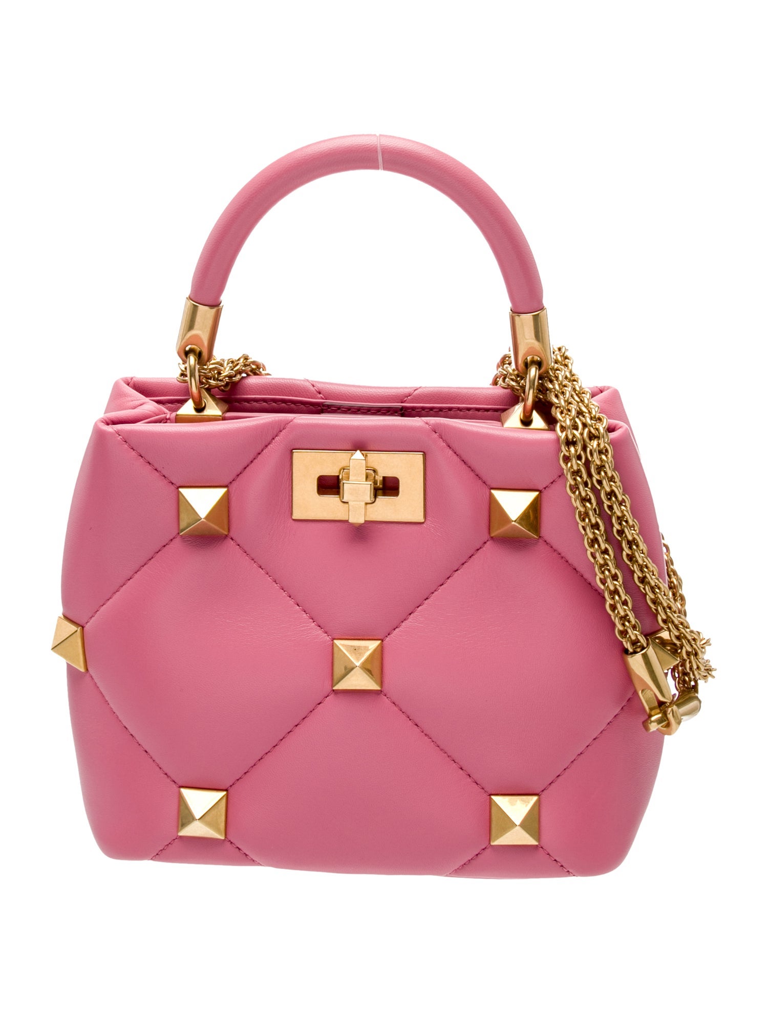 Valentino Rockstud Top Handle Bag