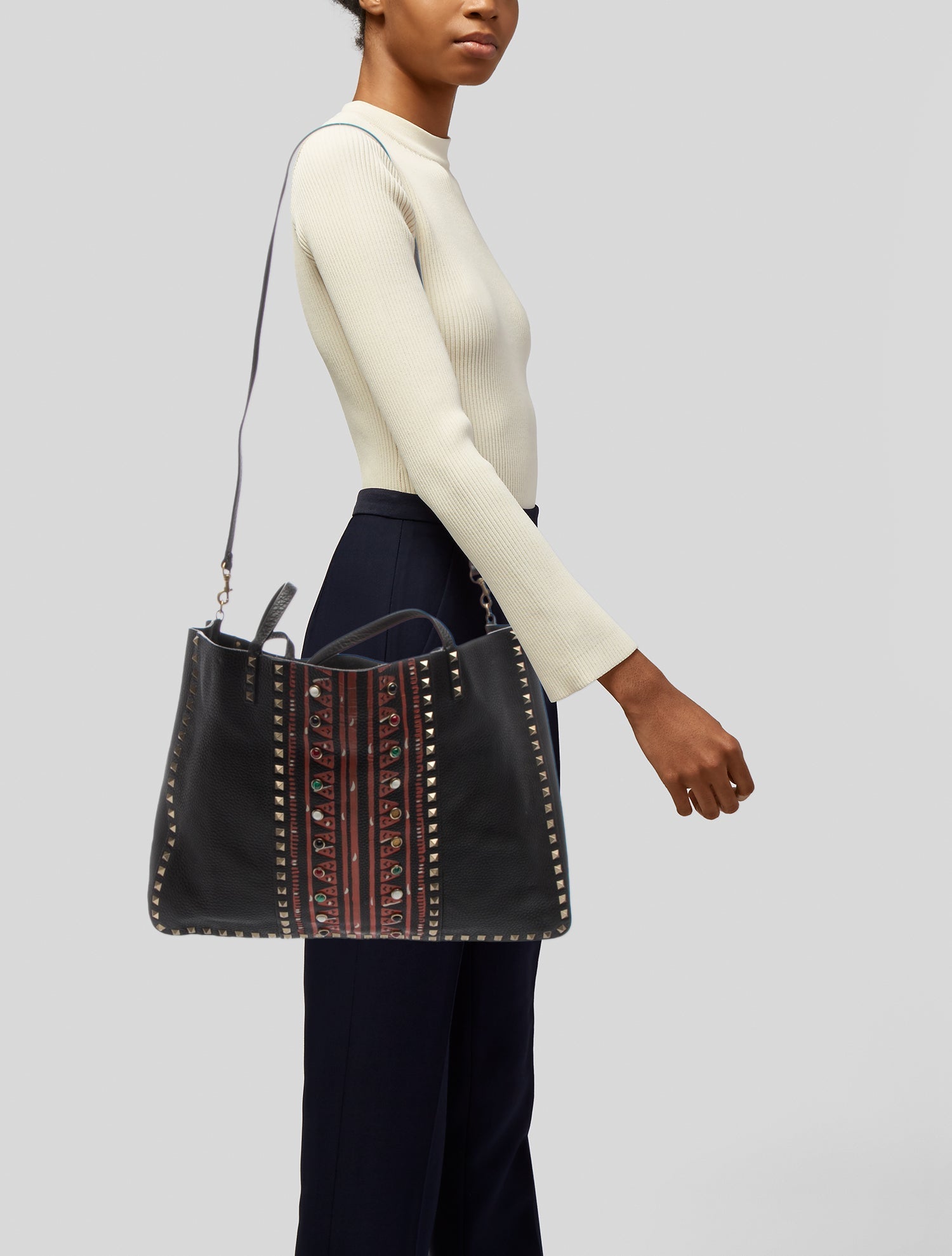 Valentino Rockstud Weekender Bag