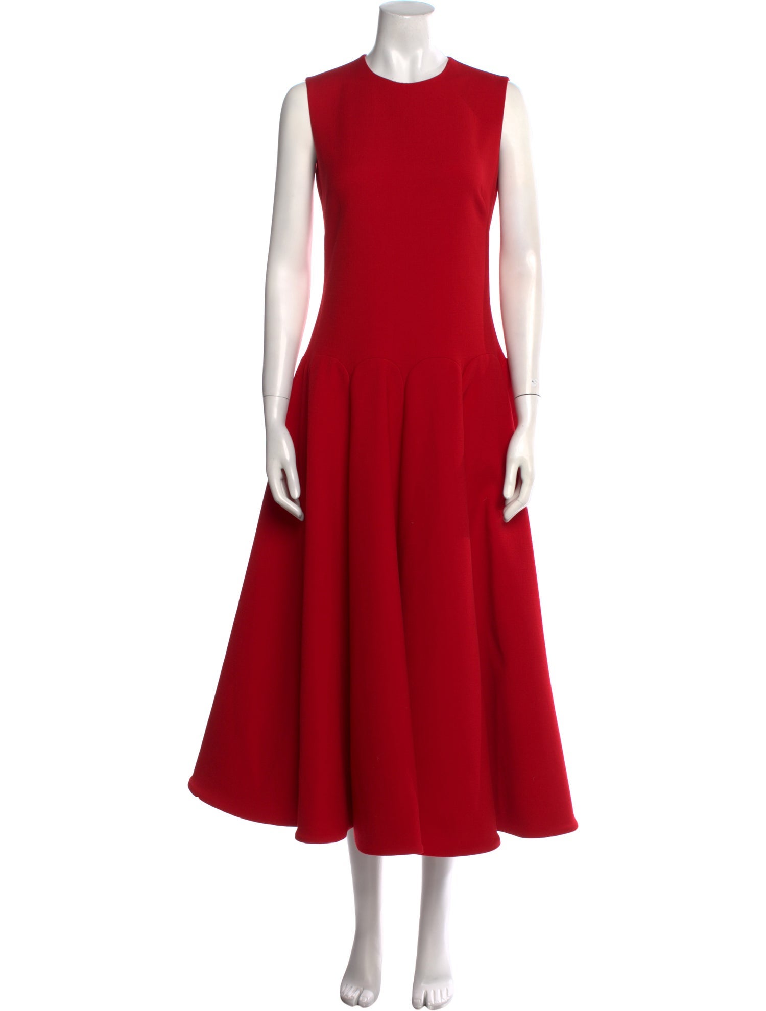 Valentino Crew Neck Long Dress