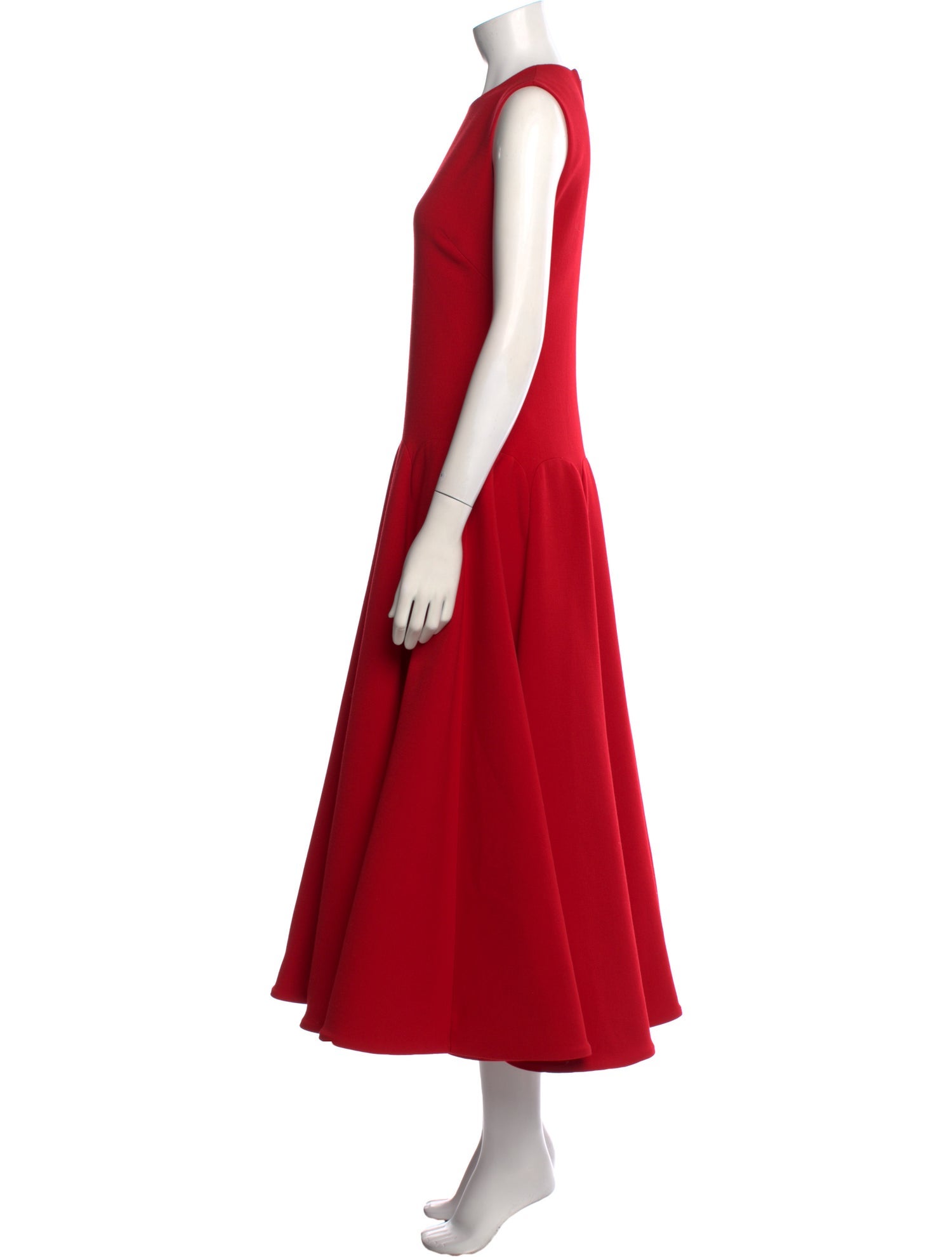 Valentino Crew Neck Long Dress