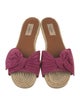 Valentino Suede Bow Accents Espadrilles