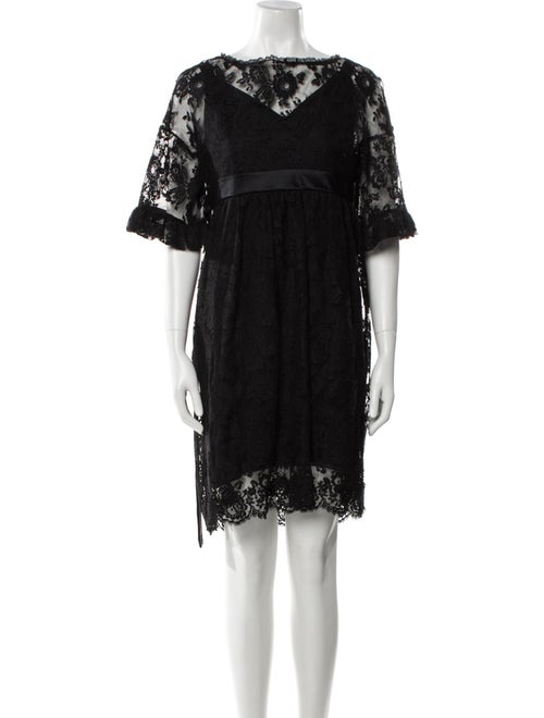 Valentino Bateau Neckline Knee-Length Dress