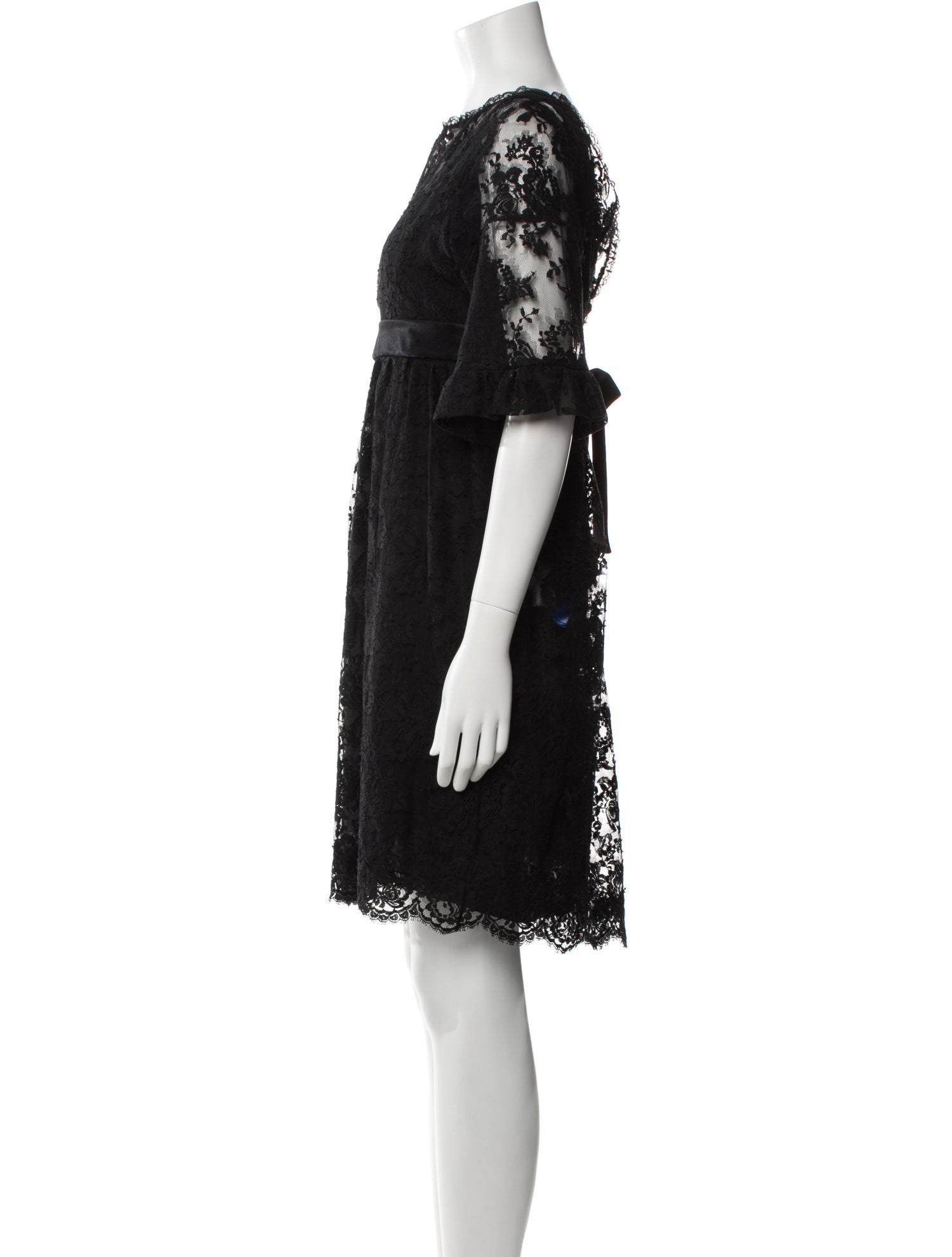 Valentino Bateau Neckline Knee-Length Dress