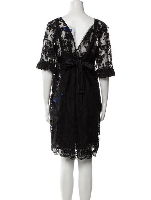 Valentino Bateau Neckline Knee-Length Dress