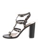 Valentino Rockstud Accents Leather Gladiator Sandals