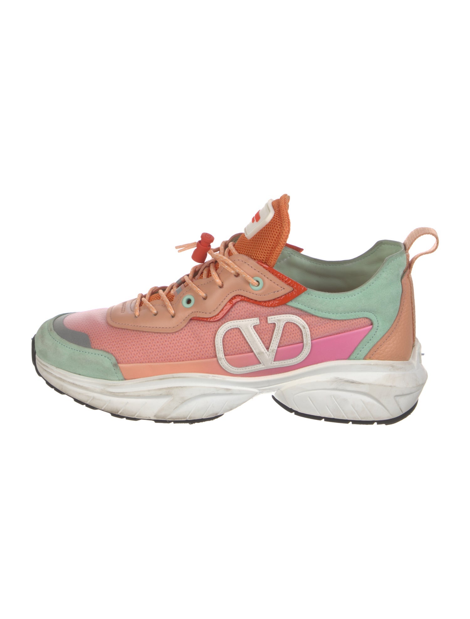 Valentino Nylon Printed Athletic Sneakers