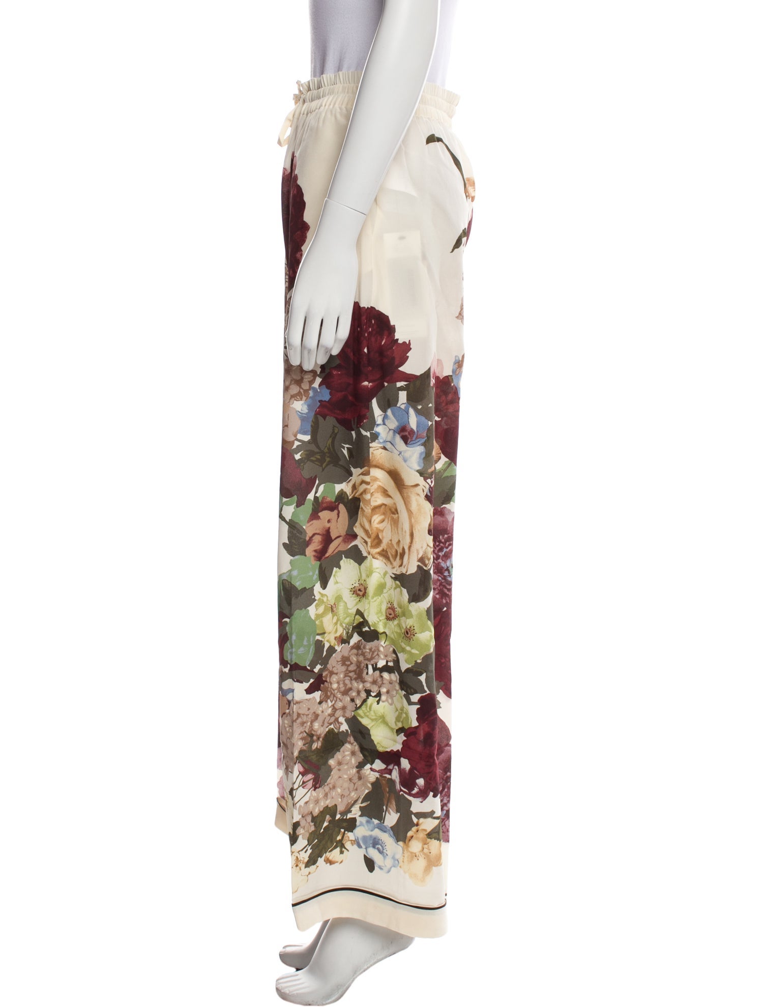 Valentino Silk Wide Leg Pants w/ Tags