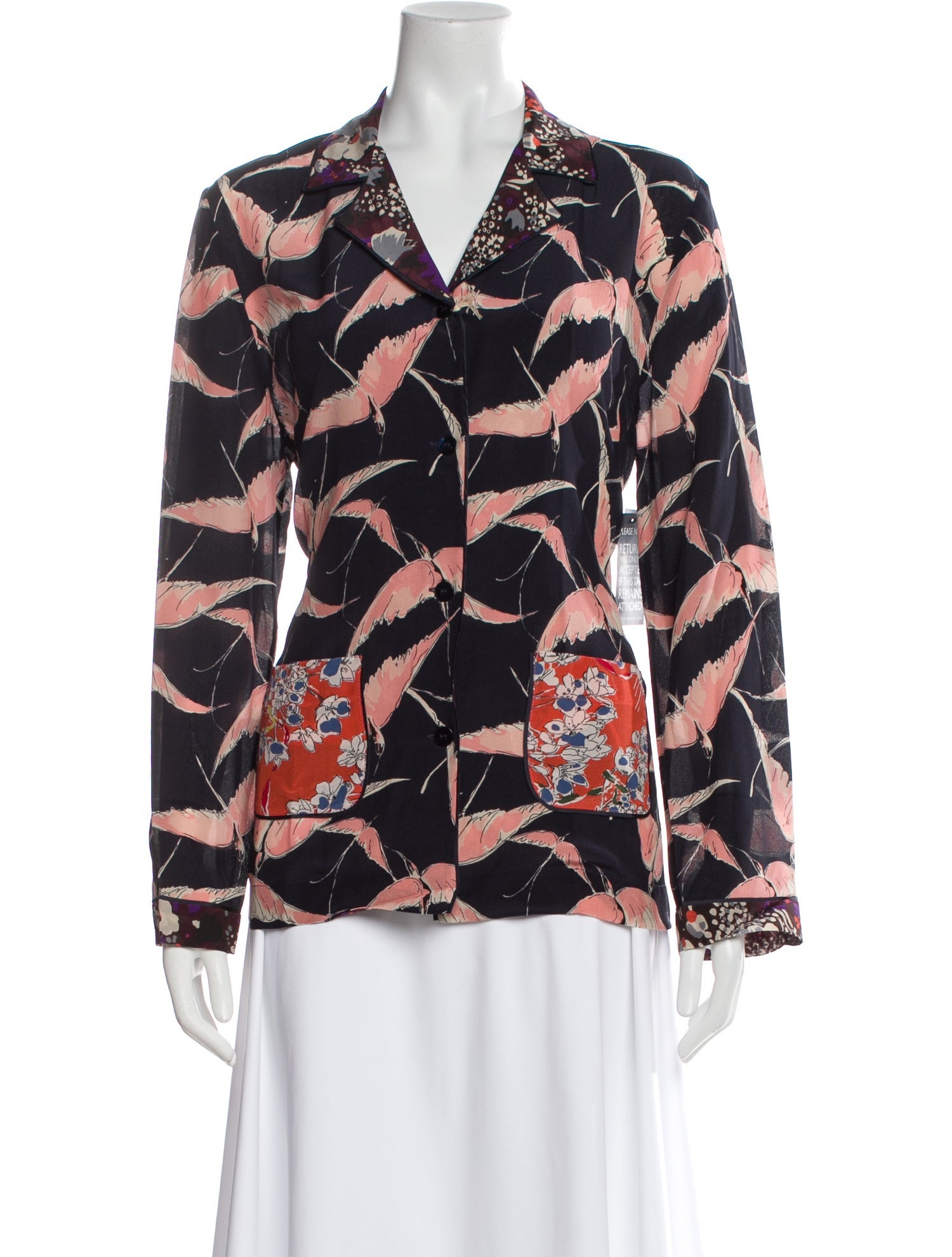 Valentino Silk Printed Pajamas w/ Tags