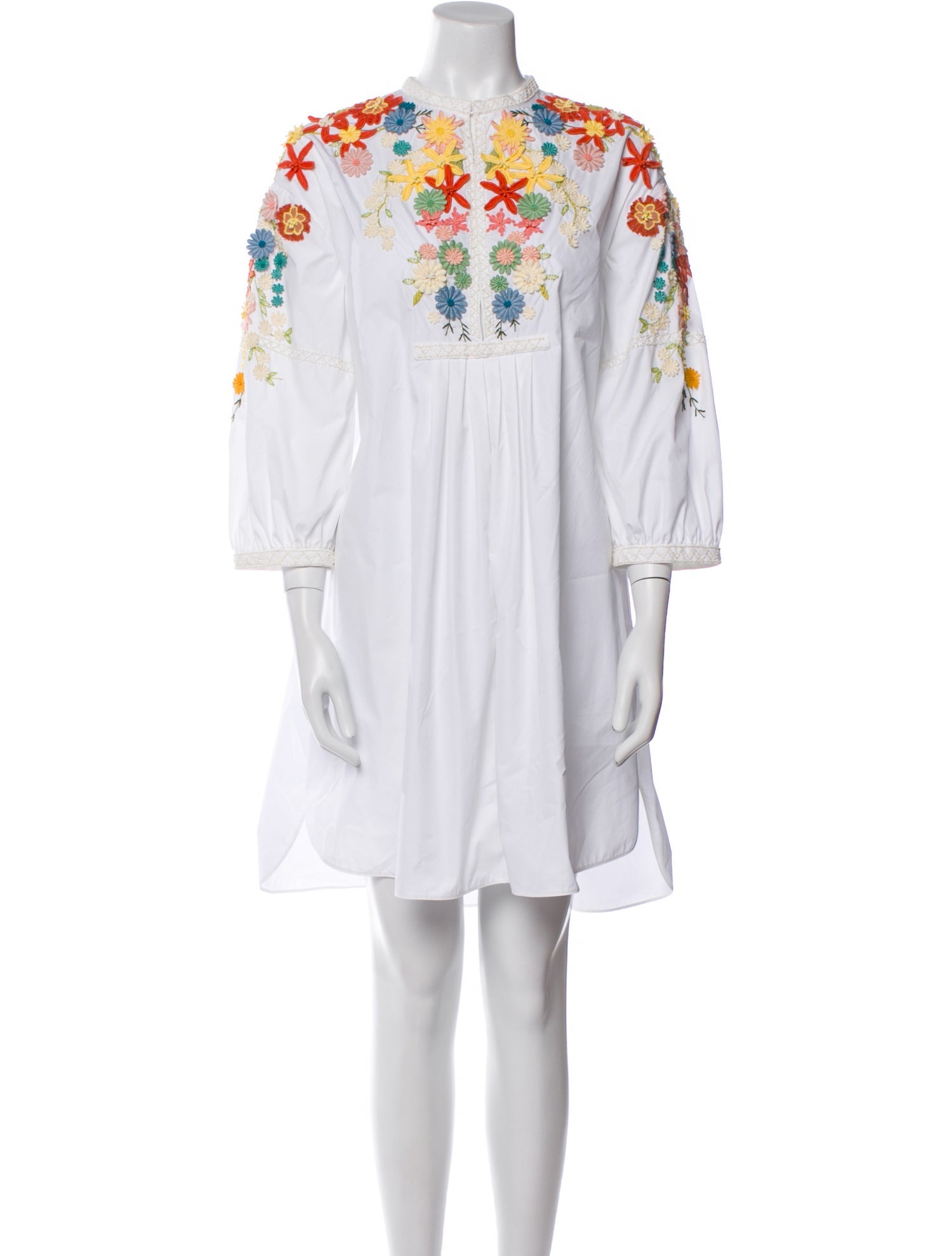 Valentino Crew Neck Mini Dress