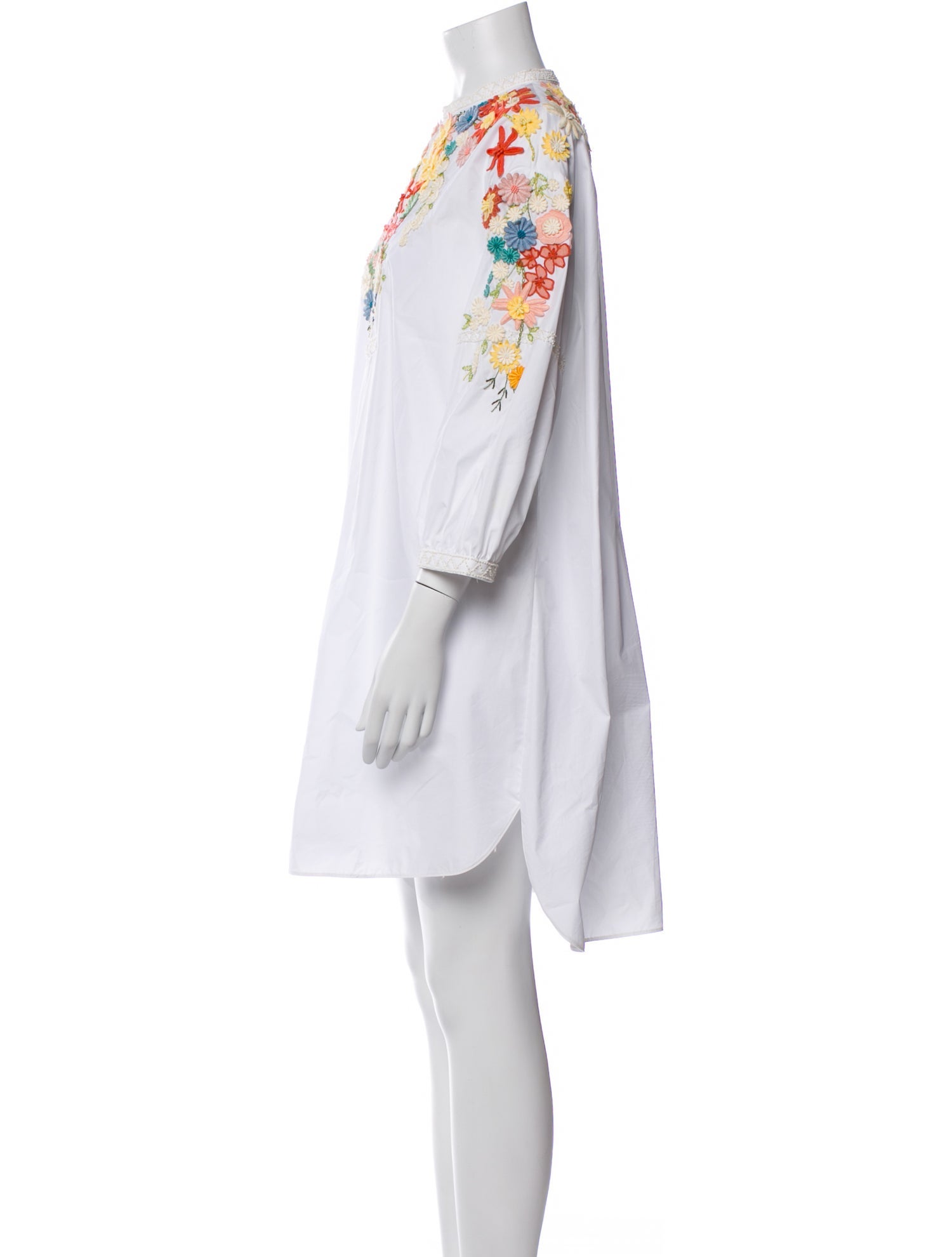 Valentino Crew Neck Mini Dress