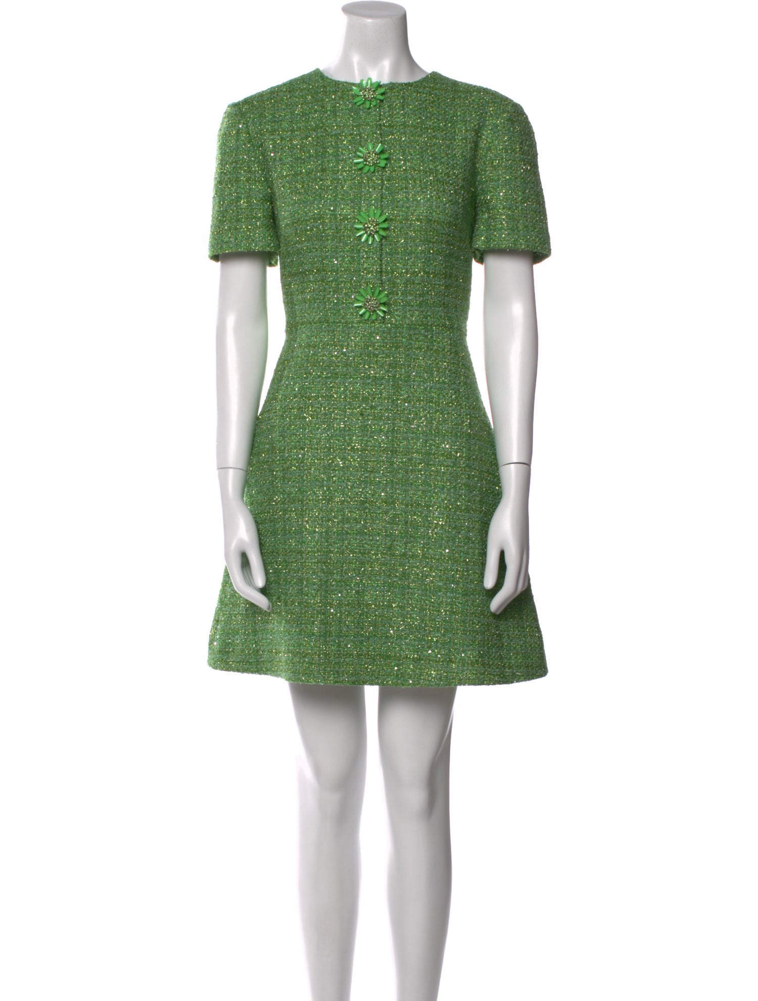 Valentino Crew Neck Mini Dress