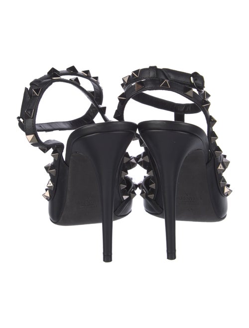 Valentino Rockstud Accents Leather T-Strap Pumps