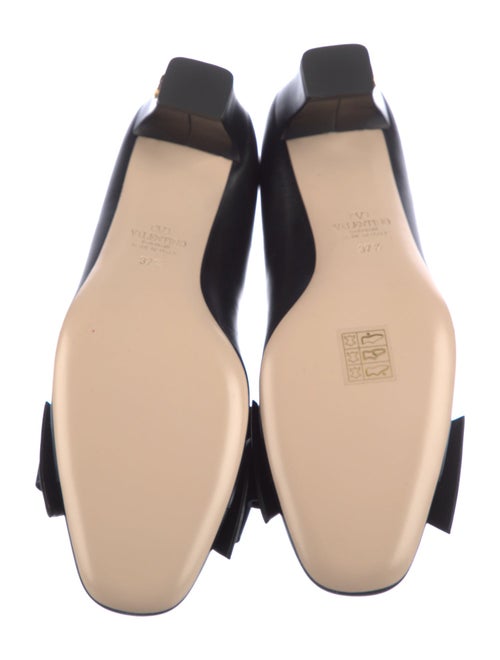 Valentino Leather Bow Accents Pumps