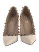 Valentino Rockstud Accents Leather Pumps