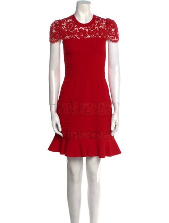 Valentino Crew Neck Mini Dress