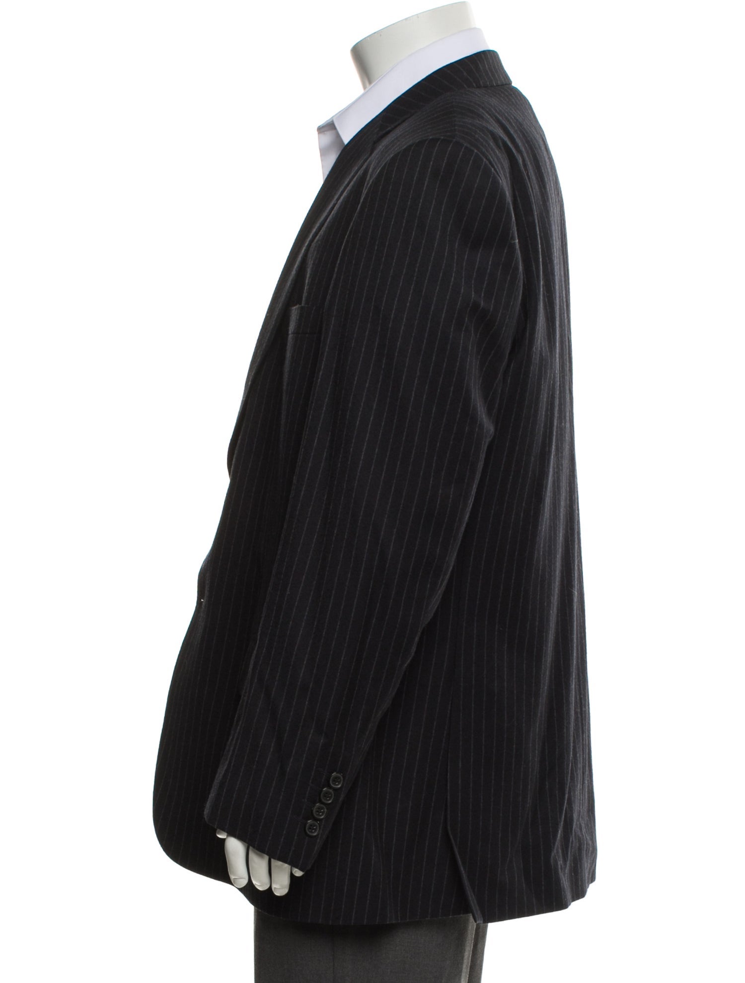 Valentino Virgin Wool Striped Blazer