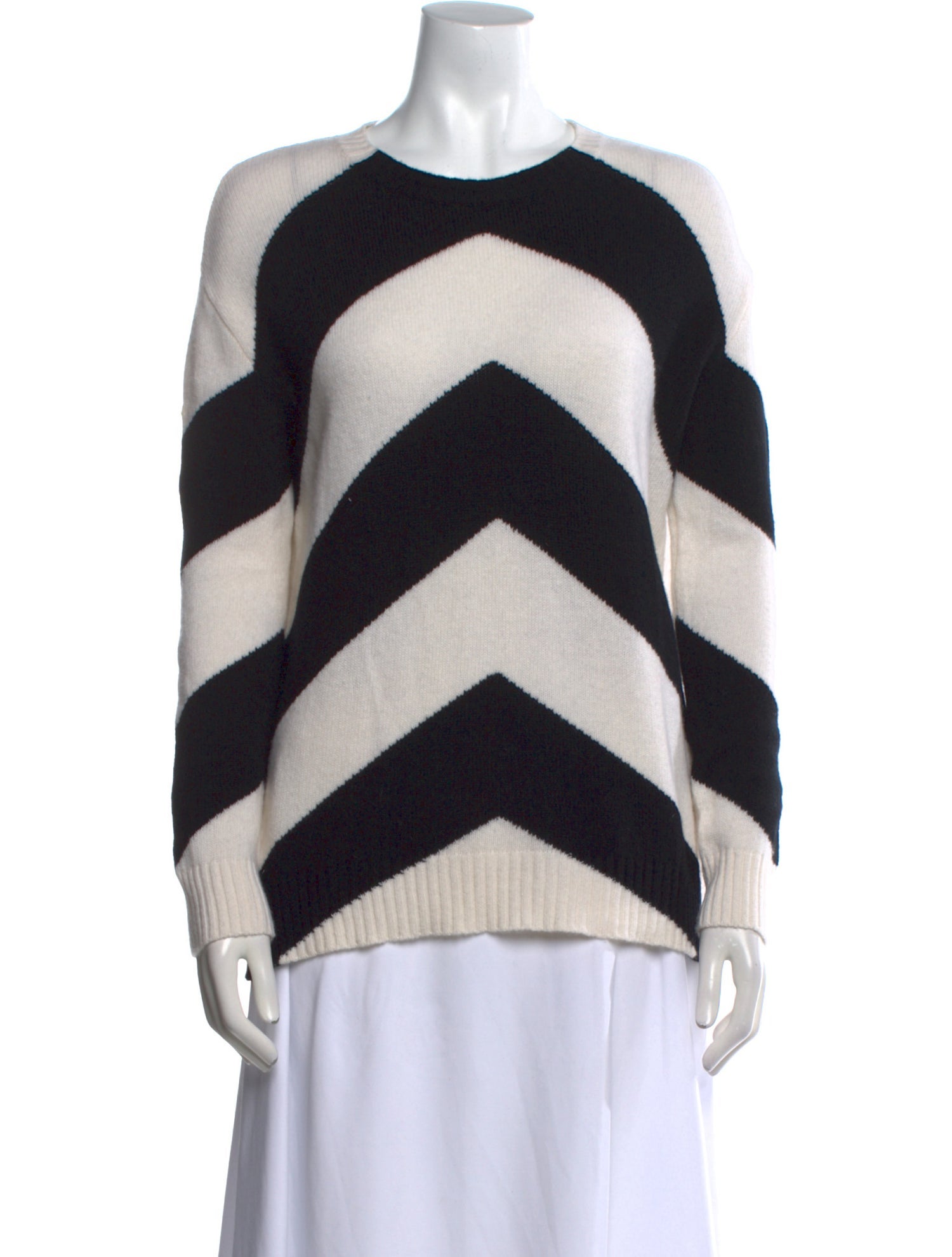 Valentino Virgin Wool Striped Sweater